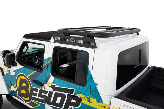 Hardtop Roof Rack - 20-22 Gladiator / 18-22 Wrangler JL 2-Door (Black)