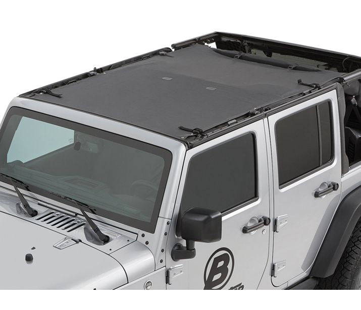 07-18 WRANGLER JK UNLIMITED 4-DR; SAFARI STYLE SUN BIKINI TOP-BLACK DIAMOND