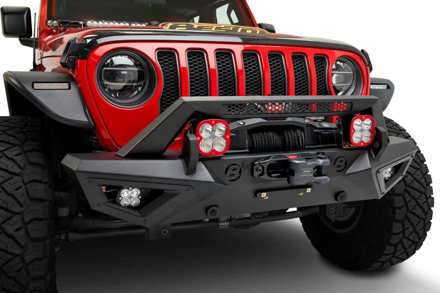 20-C JEEP GLADIATOR; 18-C WRANGLER JL; GRANITE SERIES FRONT BUMPER; MATTE BLACK