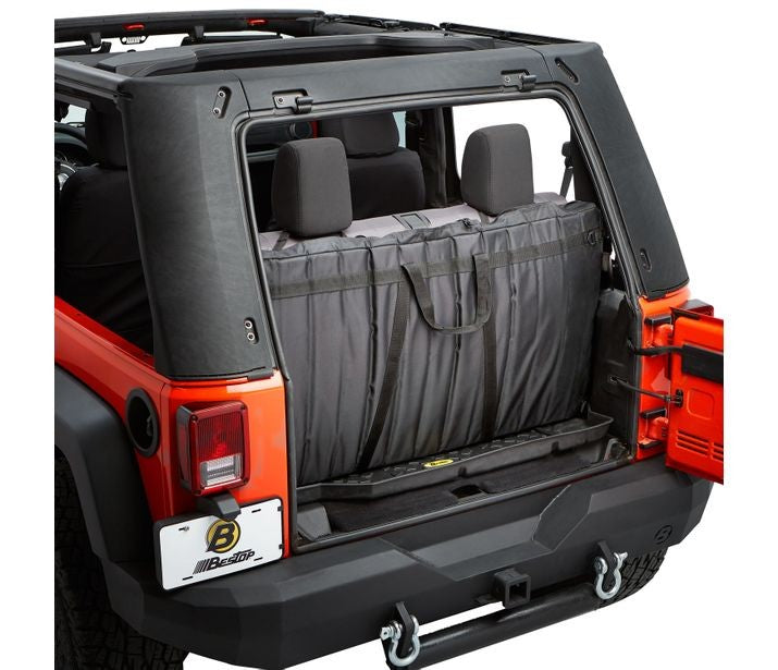 87-17 WRANGLER W/ALL BESTOP SOFT TOPS OR BESTOP TREKTOP PRO WINDOW STORAGE FOR SOFT TOPS-BLACK