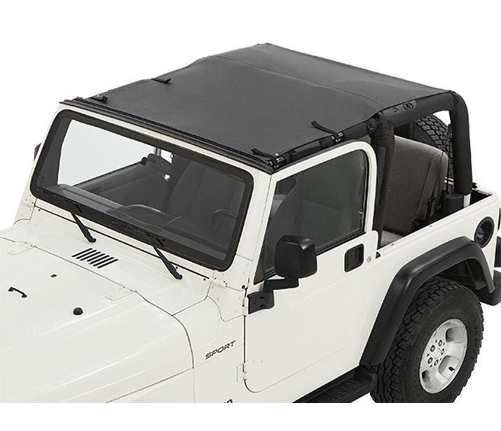 97-06 WRANGLER; SAFARI STYLE (EXCEPT UNLIMITED) SUN BIKINI TOP-BLACK DIAMOND