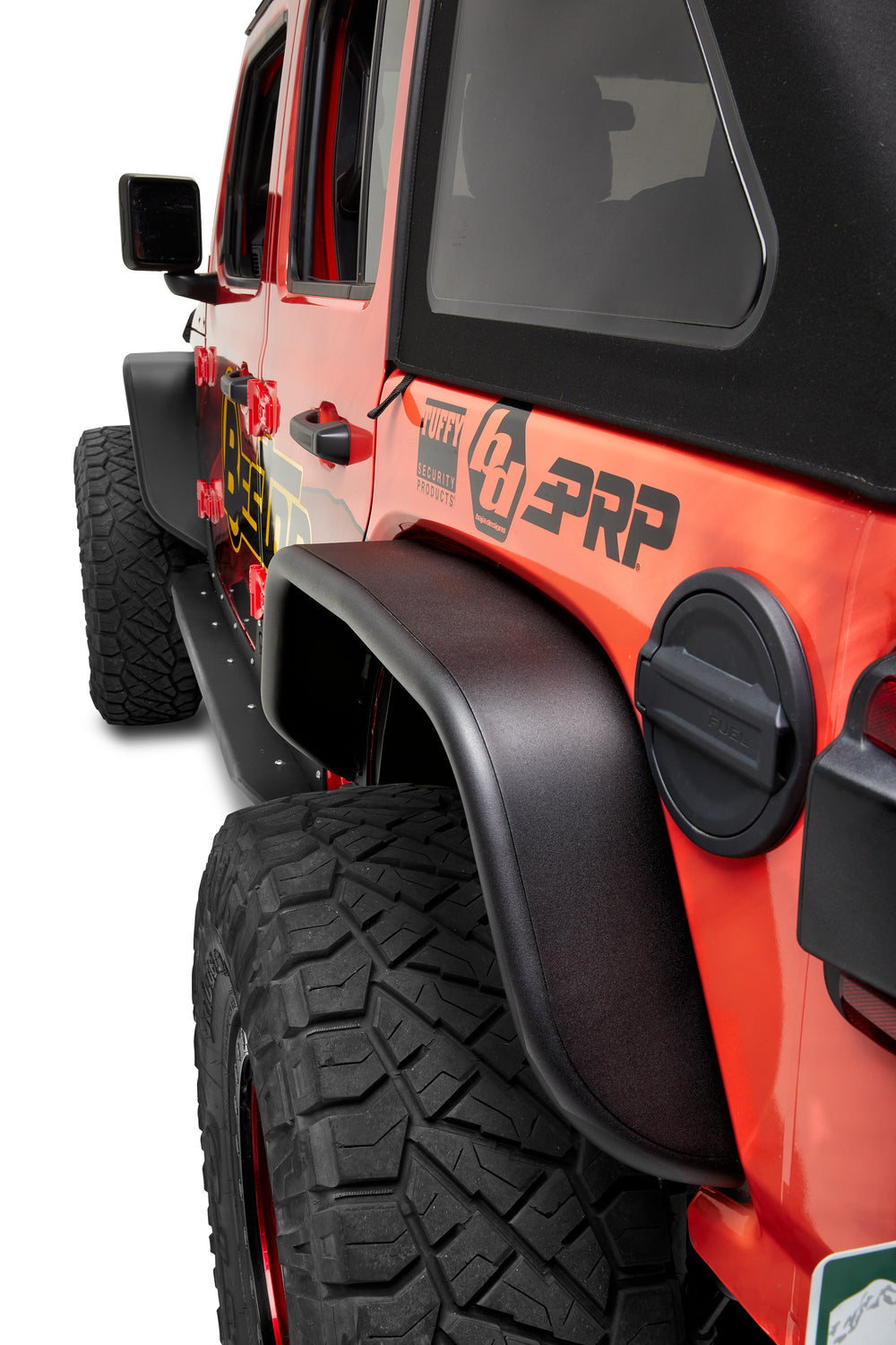 JEEP 2018-2021 WRANGLER JL; REAR BLACK REAR FENDER FLARES