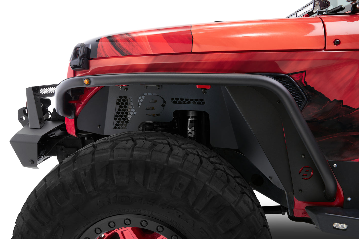 JEEP 2020-2021 GLADIATOR; 2018-2021 WRANGLER JL; FRONT BLACK FRONT FENDER FLARES