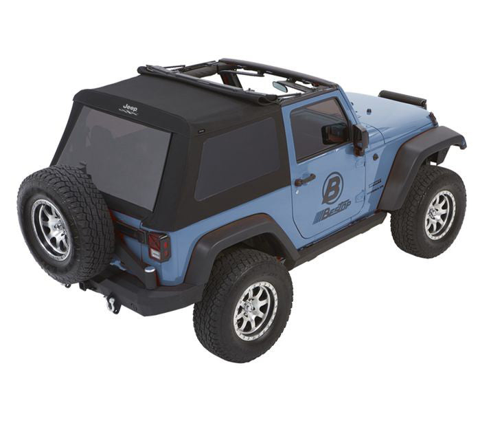 0718 WRANGLER JK 2DR (JEEP TRADEMARK) TREKTOP GLIDE BLACK DIAMOND