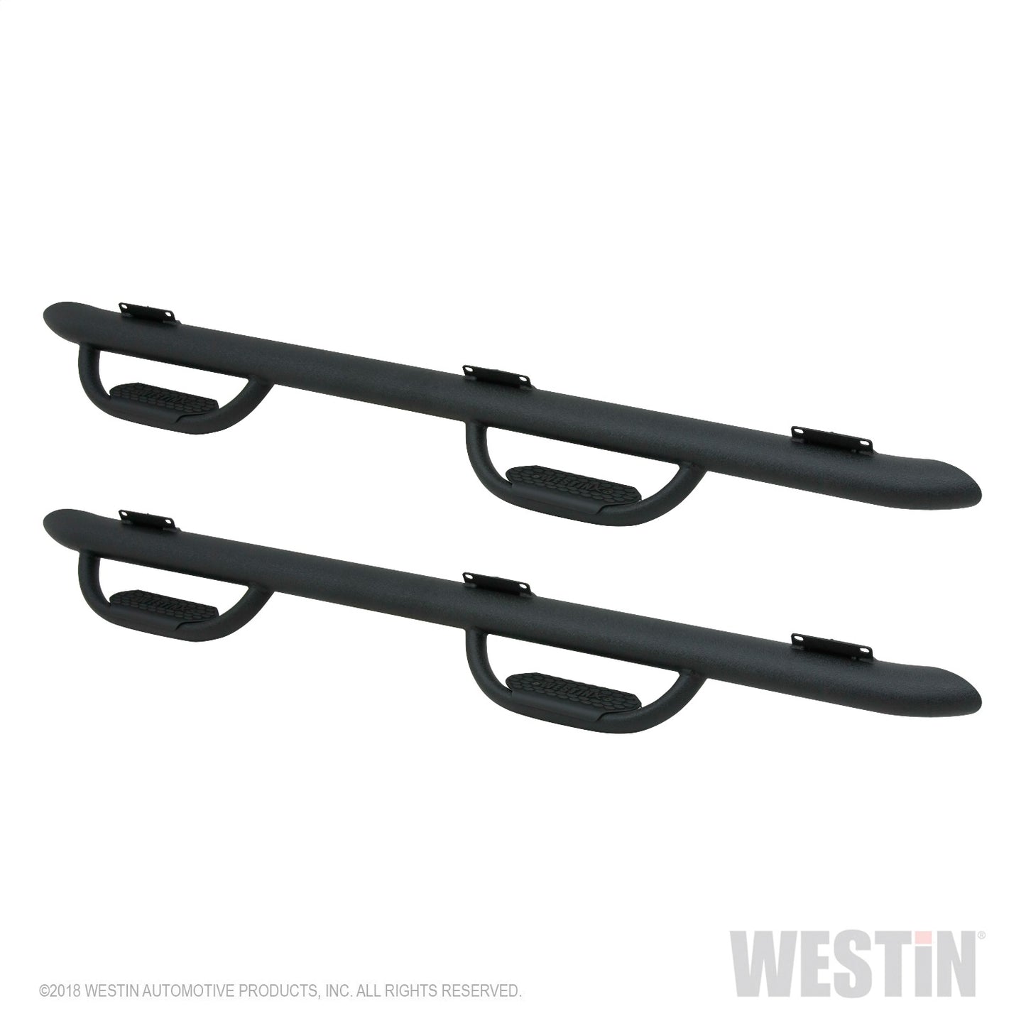 18-C WRANGLER JL UNLIMITED 4DR GENX OVAL DROP NERF STEP BARS TEXTURED BLACK