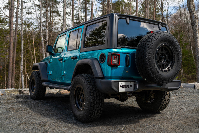 2018-2020 Jeep Wrangler (JL) 2-DR/4-DR 3.6L 2.0L T409  Stainless Steel 2.5in High Clearance Axle-Back Single Rear Exit