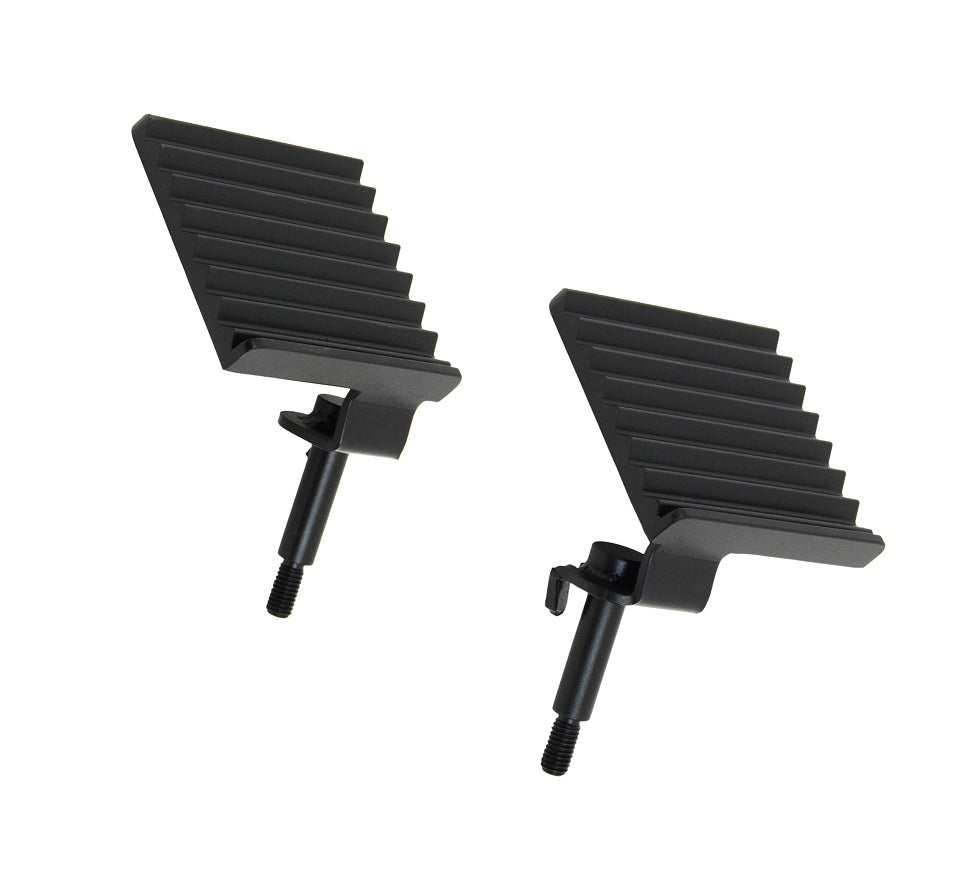 07-17 JK FOOT PEG SET (DRIVER & PASSENGER) BLACK POWDER COATED STEEL