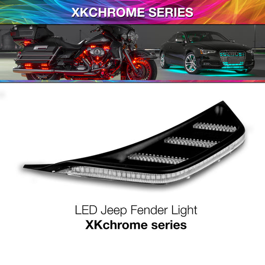 Add on XKchrome JEEP Air Vent Light Light RGB + Amber  No Controller