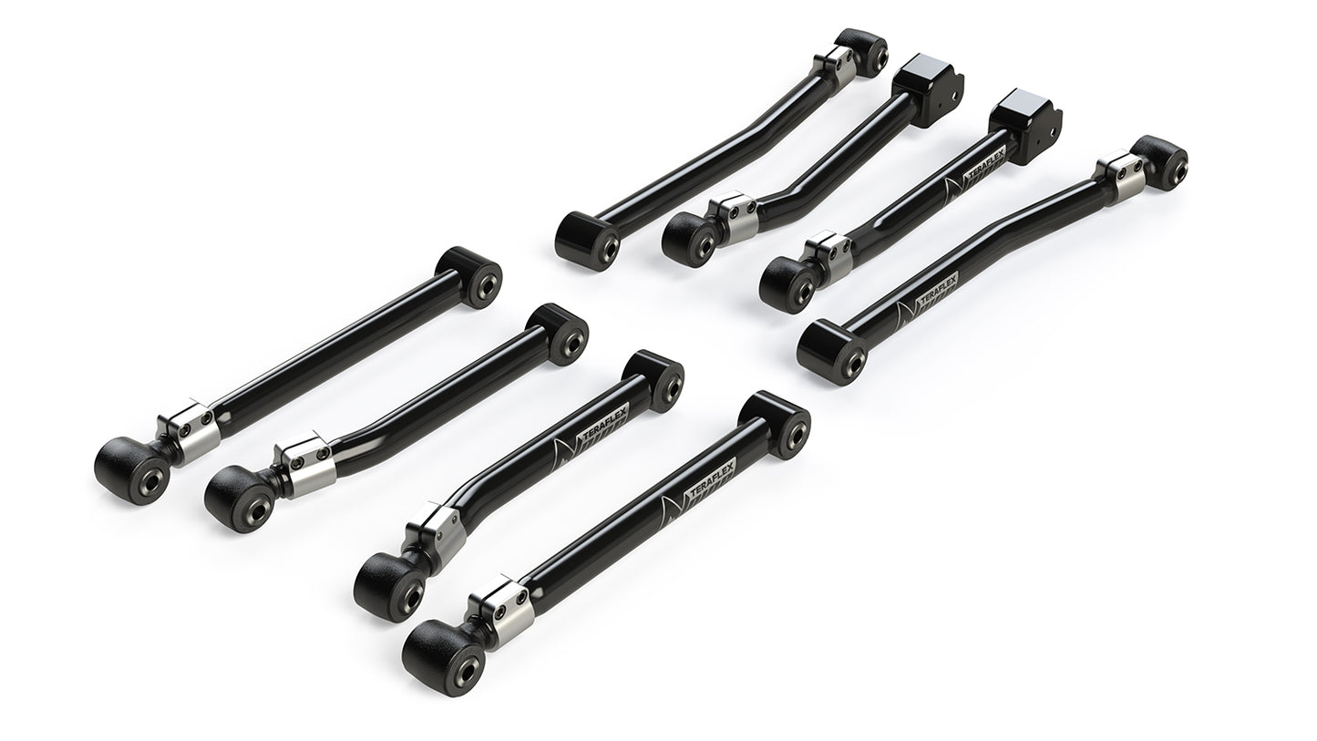 JL/JLU ALPINE FLEXARM KIT - 8-ARM ADJUSTABLE CONTROL ARMS (0-4.5 LIFT)