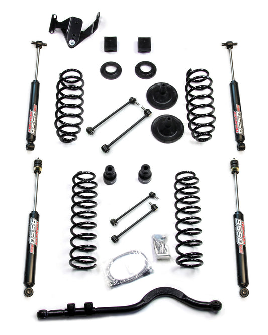 JK 4 DOOR 3IN LIFT KIT W/ ALL (4) 3IN-4IN SHOCKS, FRONT TRACKBAR