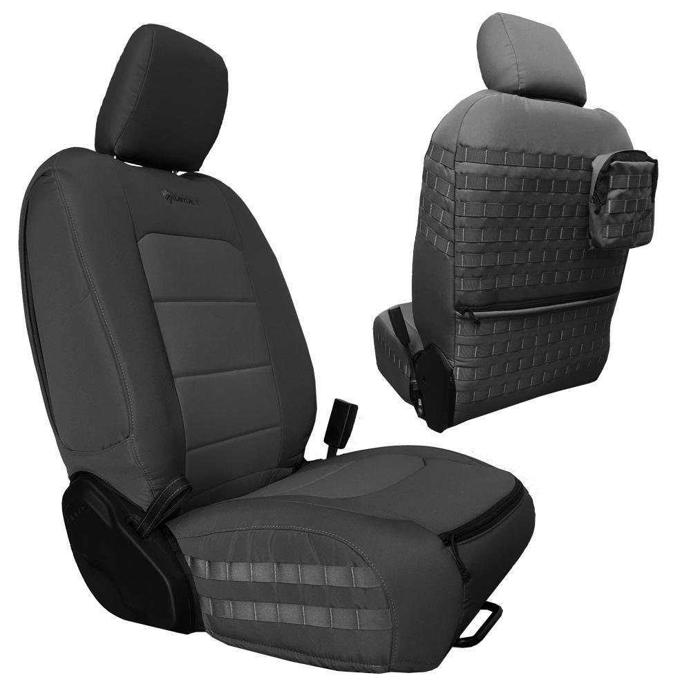 Front seat covers for a 2019+ Jeep Gladiator GRAPHITE - GRAPHITE