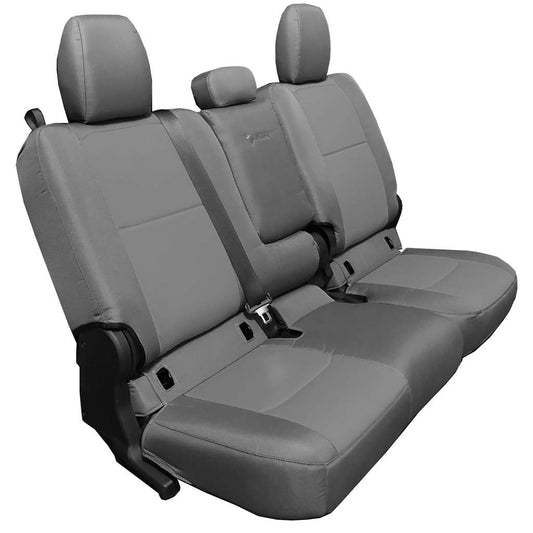 Rear 4 Door seat covers for a 2019+ Jeep Gladiator BLACK - ALL GRAPHITE ( WITH FOLD ARM REST)