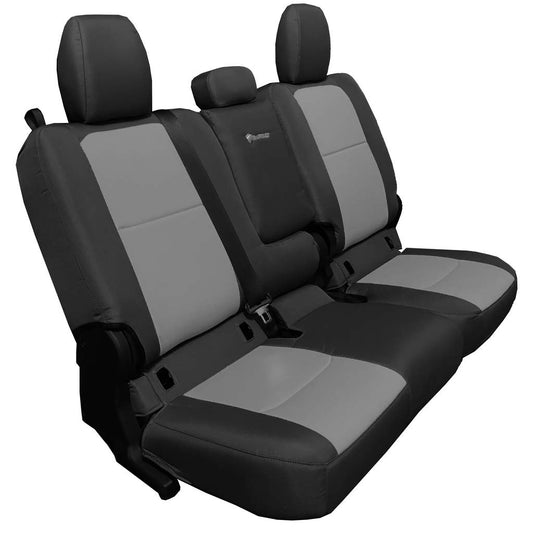 Rear 4 Door seat covers for a 2019+ Jeep Gladiator BLACK - GRAPHITE ( WITH FOLD ARM REST)