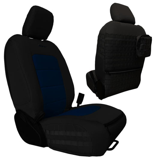 Front seat covers for a 2019+ Jeep Gladiator BLACK - NAVY