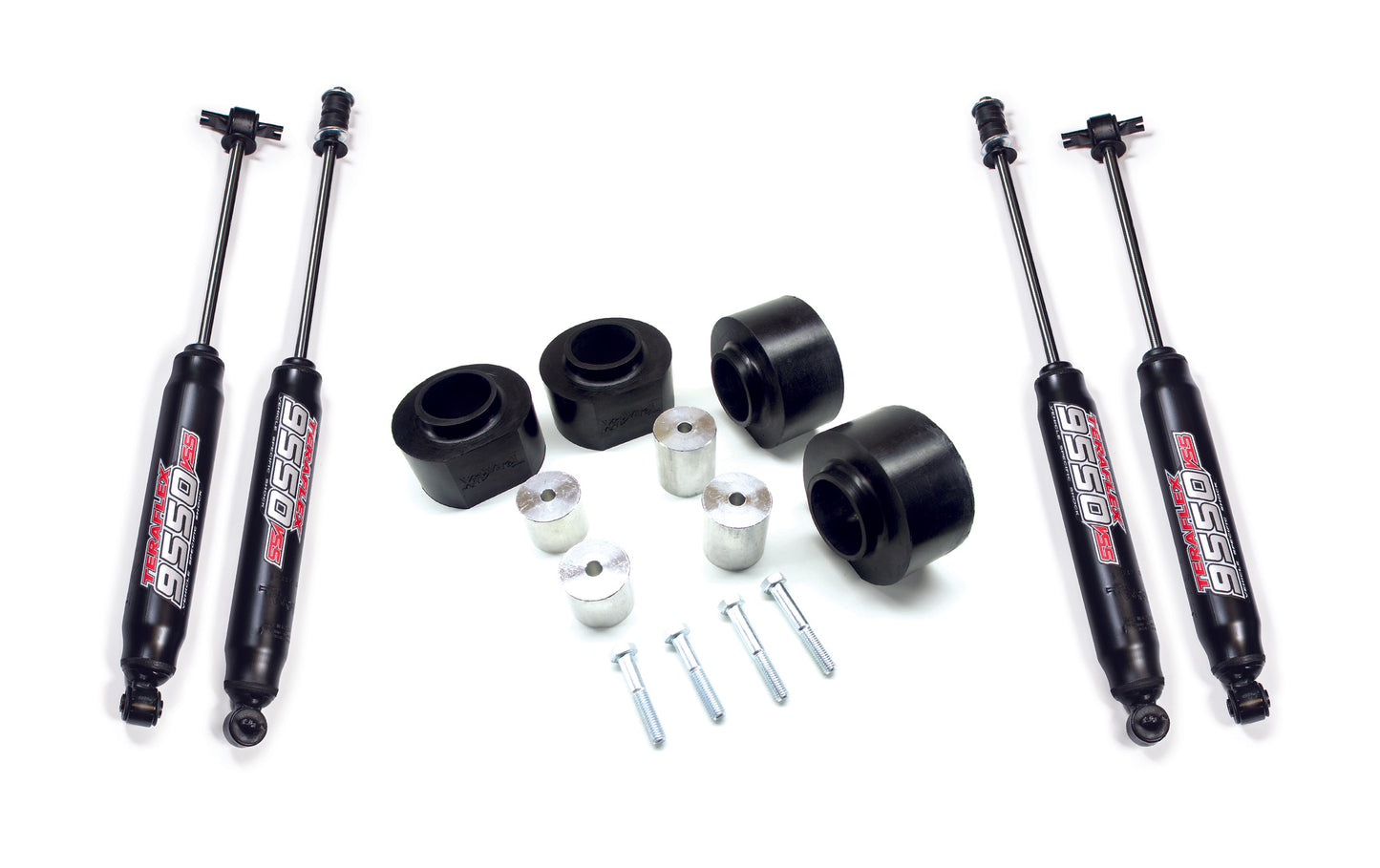 Jeep TJ/LJ 2 Inch Performance Spacer Lift Kit w/ 9550 Shocks 97-06 Wrangler TJ/LJ TeraFlex