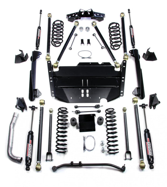 Jeep LJ Unlimited 4 Inch Pro LCG Long Flexarm Suspension System w/ 9550 Shocks 97-06 Wrangler LJ TeraFlex