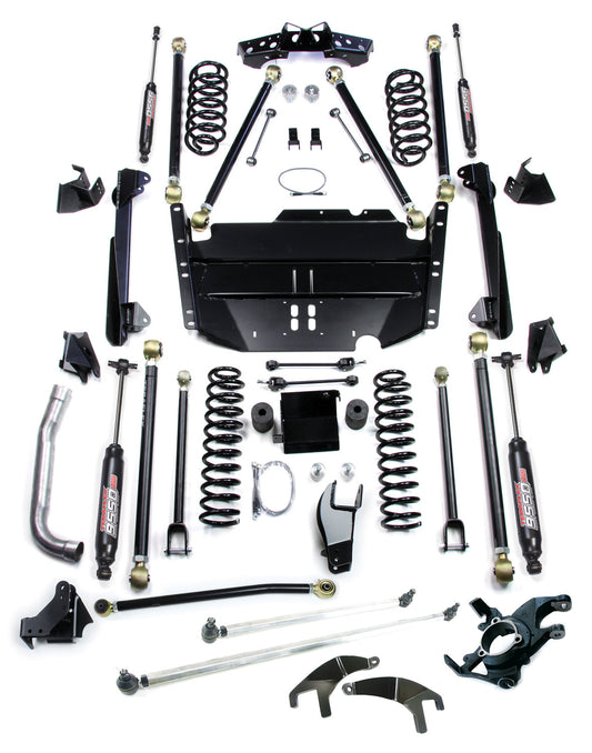 Jeep LJ Unlimited 5 Inch Pro LCG Long Flexarm Suspension System w/ High Steer and 9550 Shocks 97-06 Wrangler LJ TeraFlex