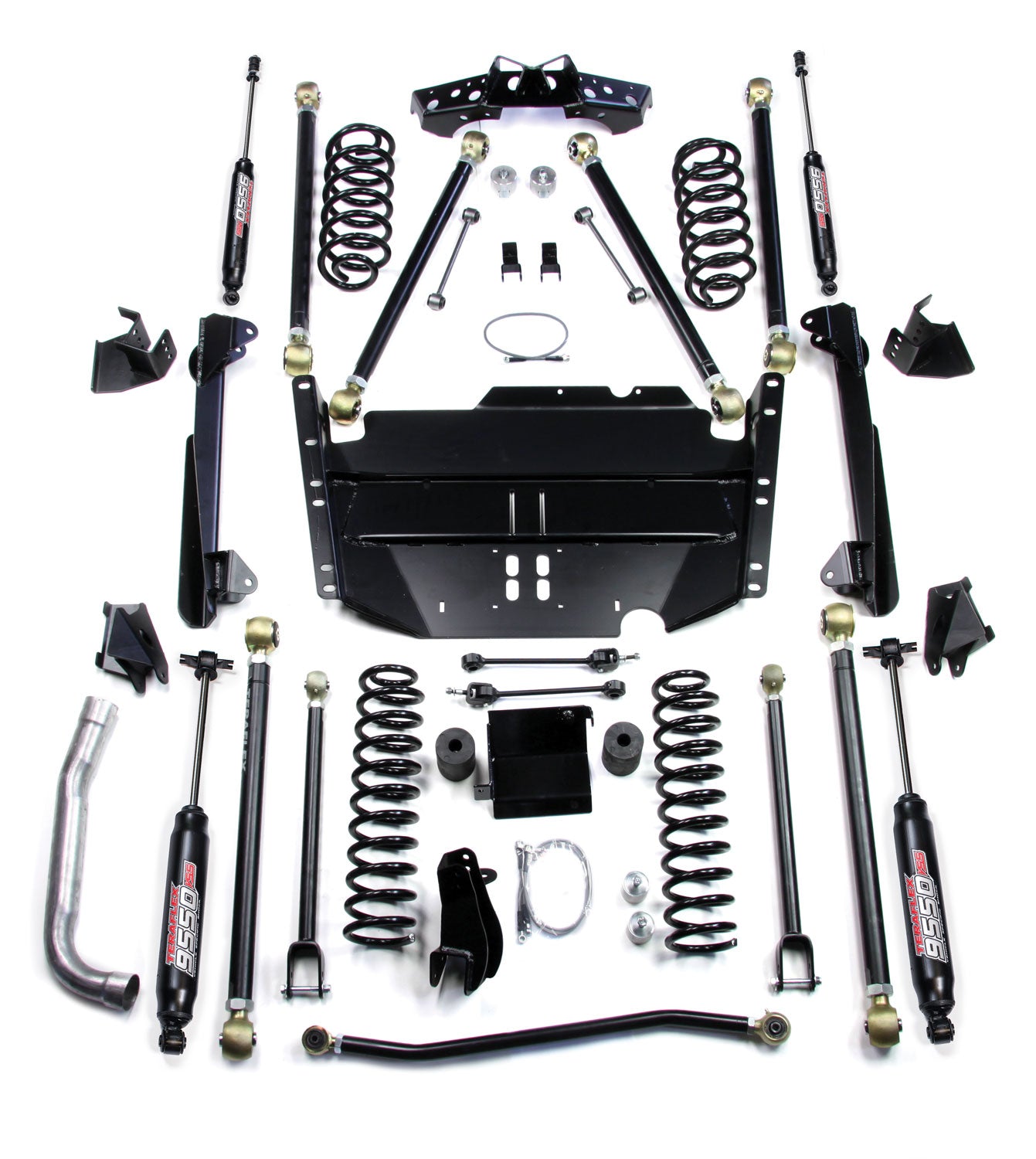 Jeep LJ Unlimited 5 Inch Pro LCG Long Flexarm Suspension System w/ 9550 Shocks 97-06 Wrangler LJ TeraFlex