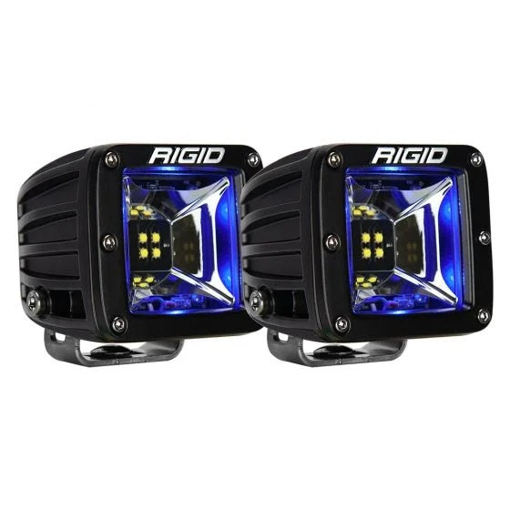 RIGID Industries 68201 RIGID Radiance Scene Light W/Blue Backlight, Surface Mount, Black Housing, Pair