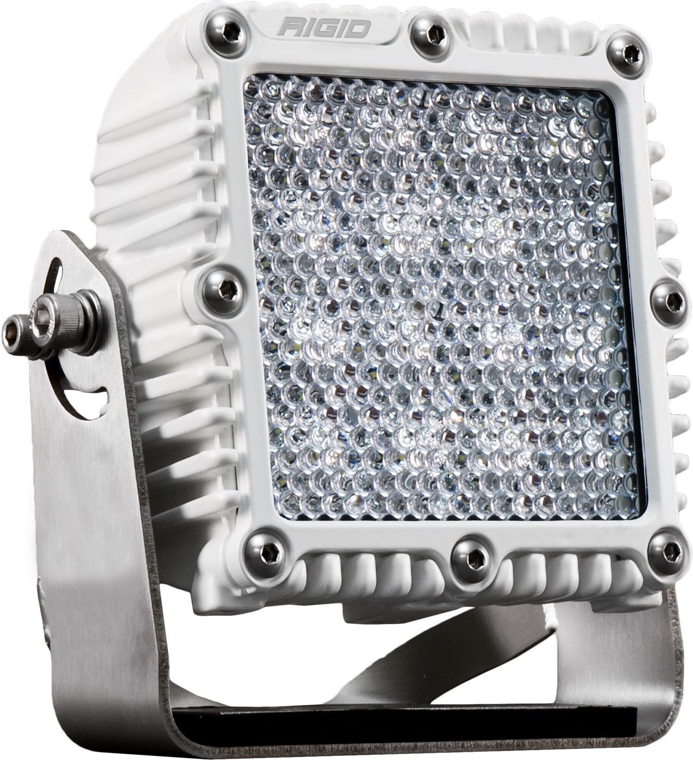 RIGID Industries 245513 RIGID Q-Series PRO LED Light, Flood Diffused, White Housing, Single