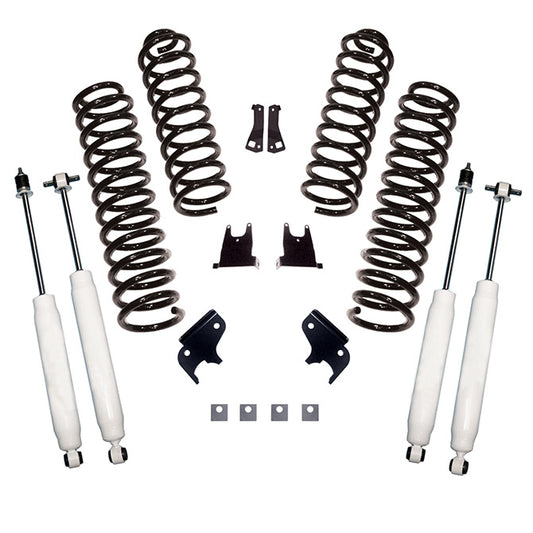 SUSPENSION LIFT KIT, 2.5 INCH, SHOCKS; 07-18 JEEP WRANGLER JK, 2 DOOR