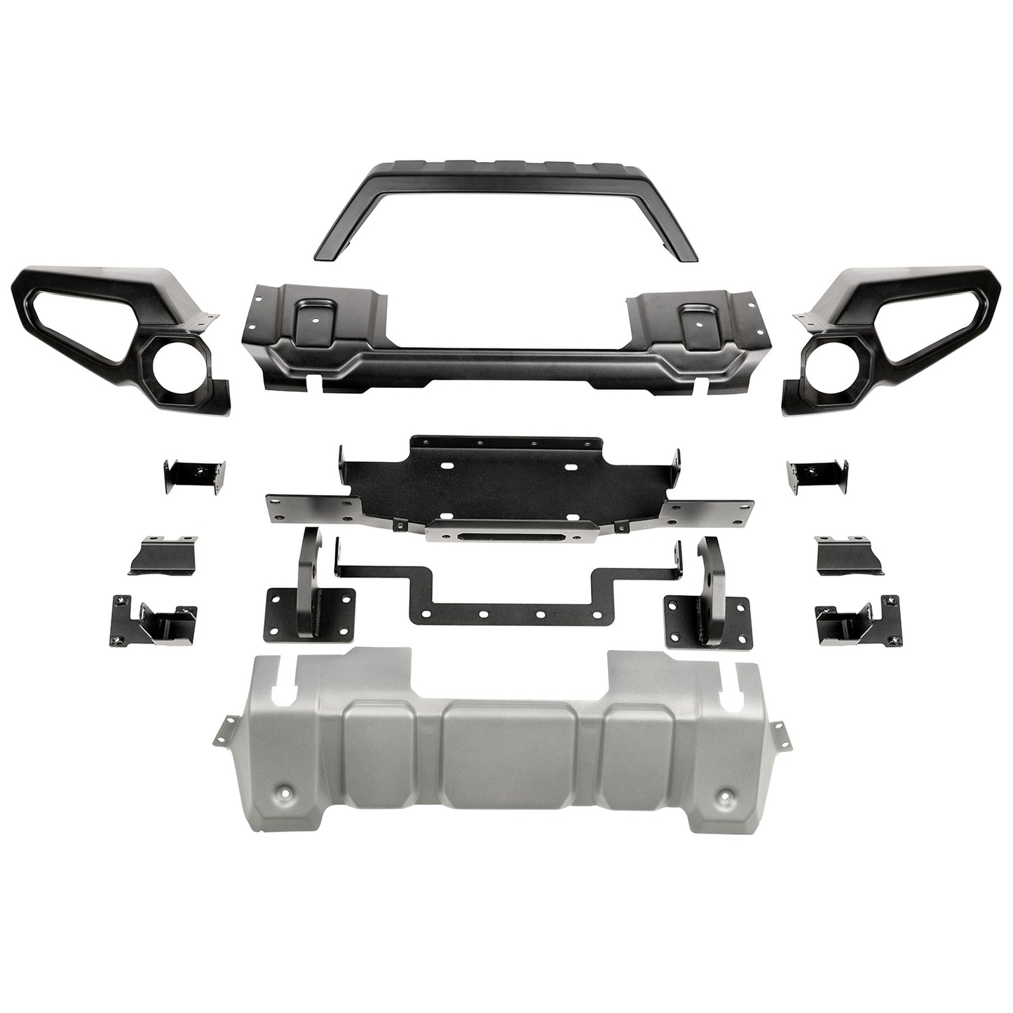 Venator Front Bumper W Overrider  Winch Tray 18-20 Wrangler JL 20-21 Gladiator JT