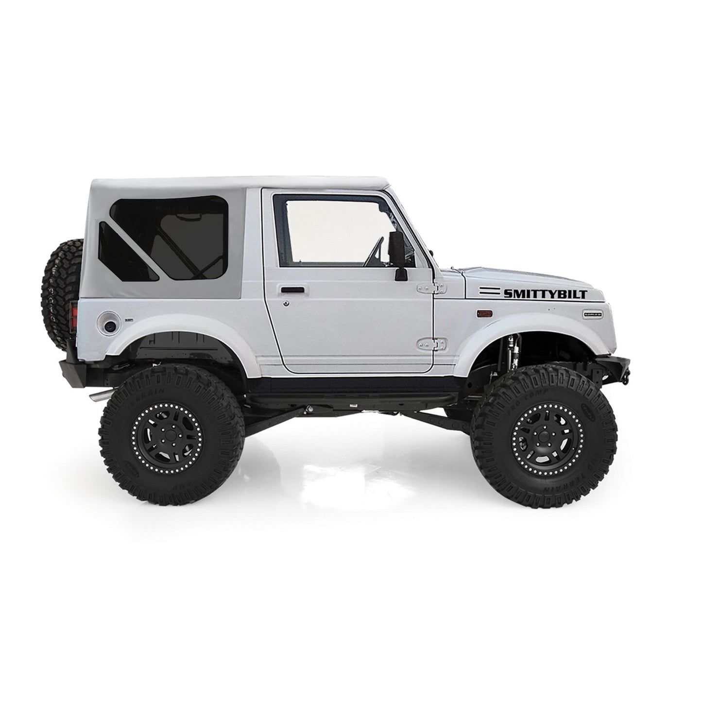 Smittybilt 98552 Oem Repl Soft Top White W/Zip Out Windows