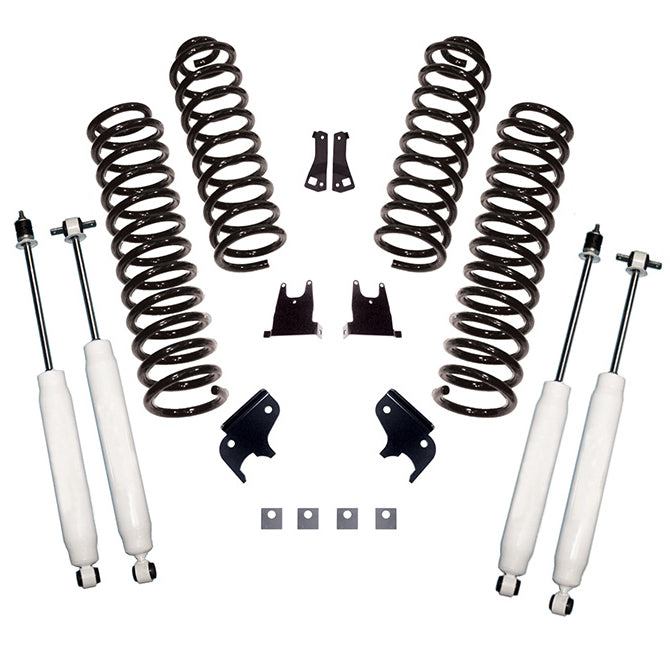 SUSPENSION LIFT KIT, 2.5 INCH, SHOCKS; 07-18 JEEP WRANGLER JKU, 4 DOOR