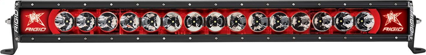 RIGID Industries 230023 RIGID Radiance Plus LED Light Bar, Broad-Spot Optic, 30 Inch With Red Backlight