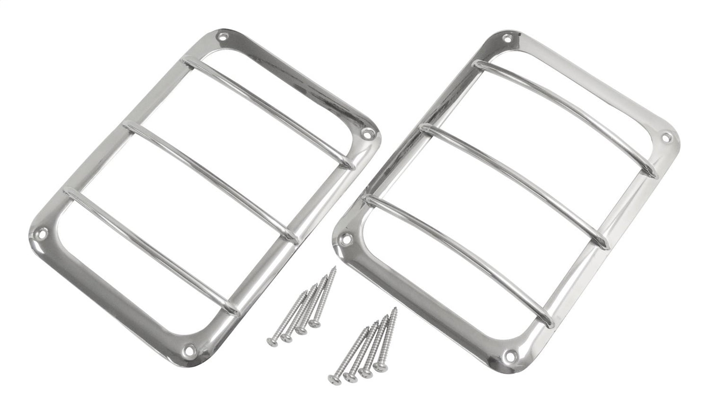 RT Off-Road Jeep Tail Light Guard Set - Stainless