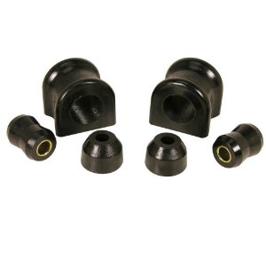 Front Swaybar Bushing Kit, Black, 30.5mm; 97-06 Jeep Wrangler