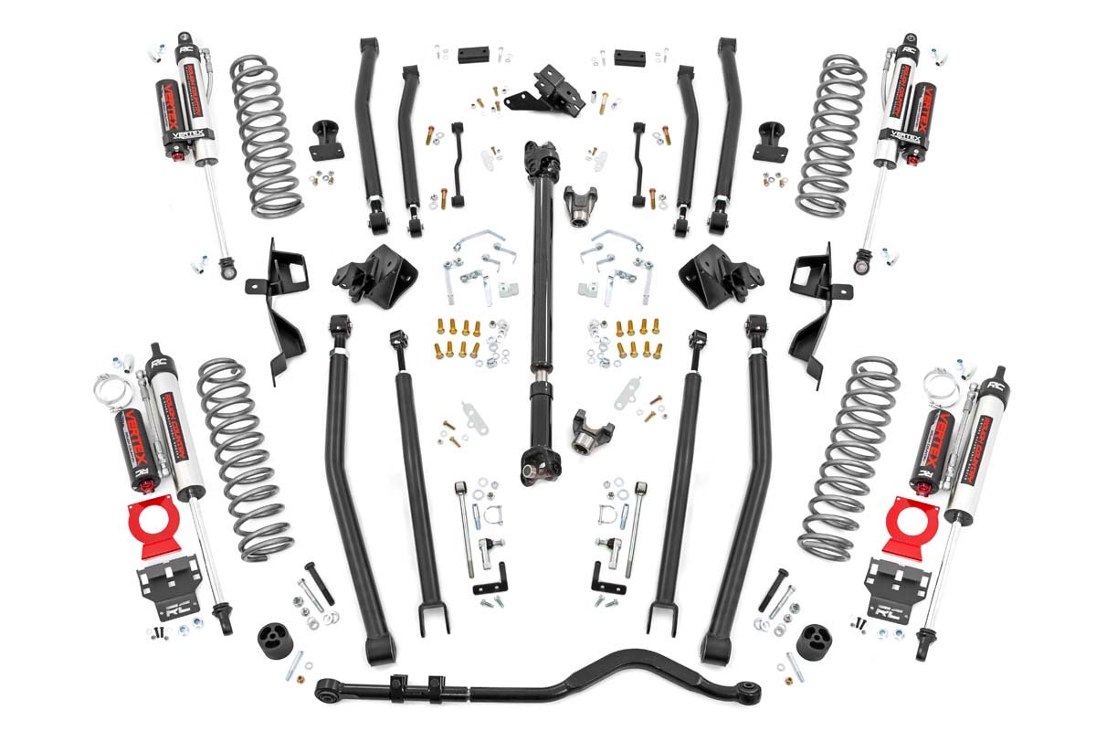 4in Long Arm Suspension Lift Kit w/ Vertex Shocks (18-20 Wrangler JL, 4-Door)