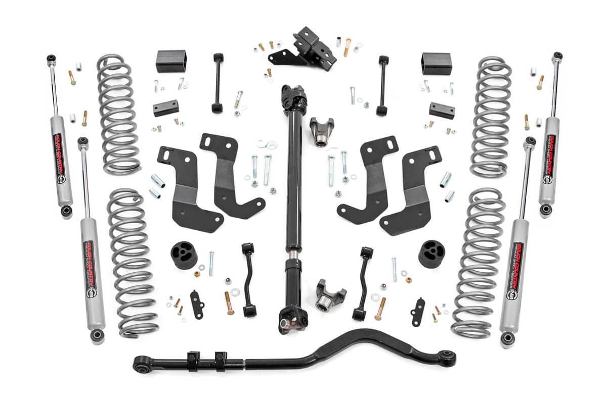 3.5in Jeep Suspension Lift Kit, Stage 2, Coils & Control Arm Drop (18-20 Wrangler JL Unlimited Rubicon)