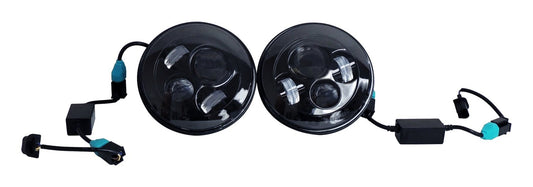 RT Off-Road Jeep LED Headlight Kit - Black