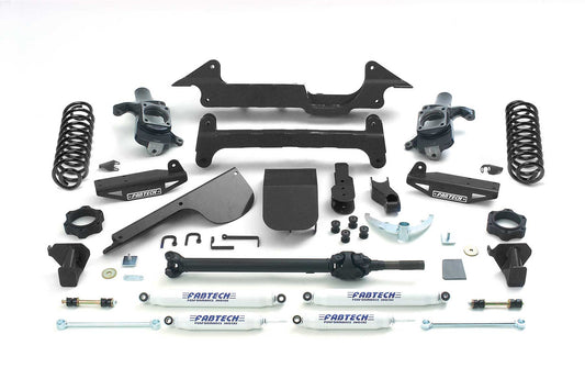 Fabtech 6" PERF SYS W/PERF SHKS 03-08 HUMMER H2 SUV/SUT 4WD W/RR COIL SPRINGS