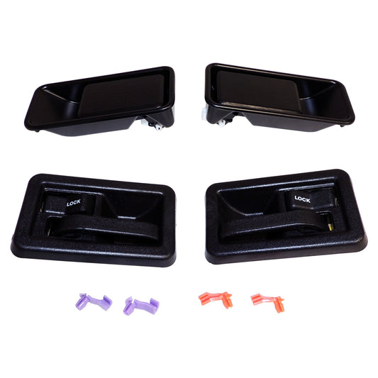 Crown Jeep Door Handle Kit - Black