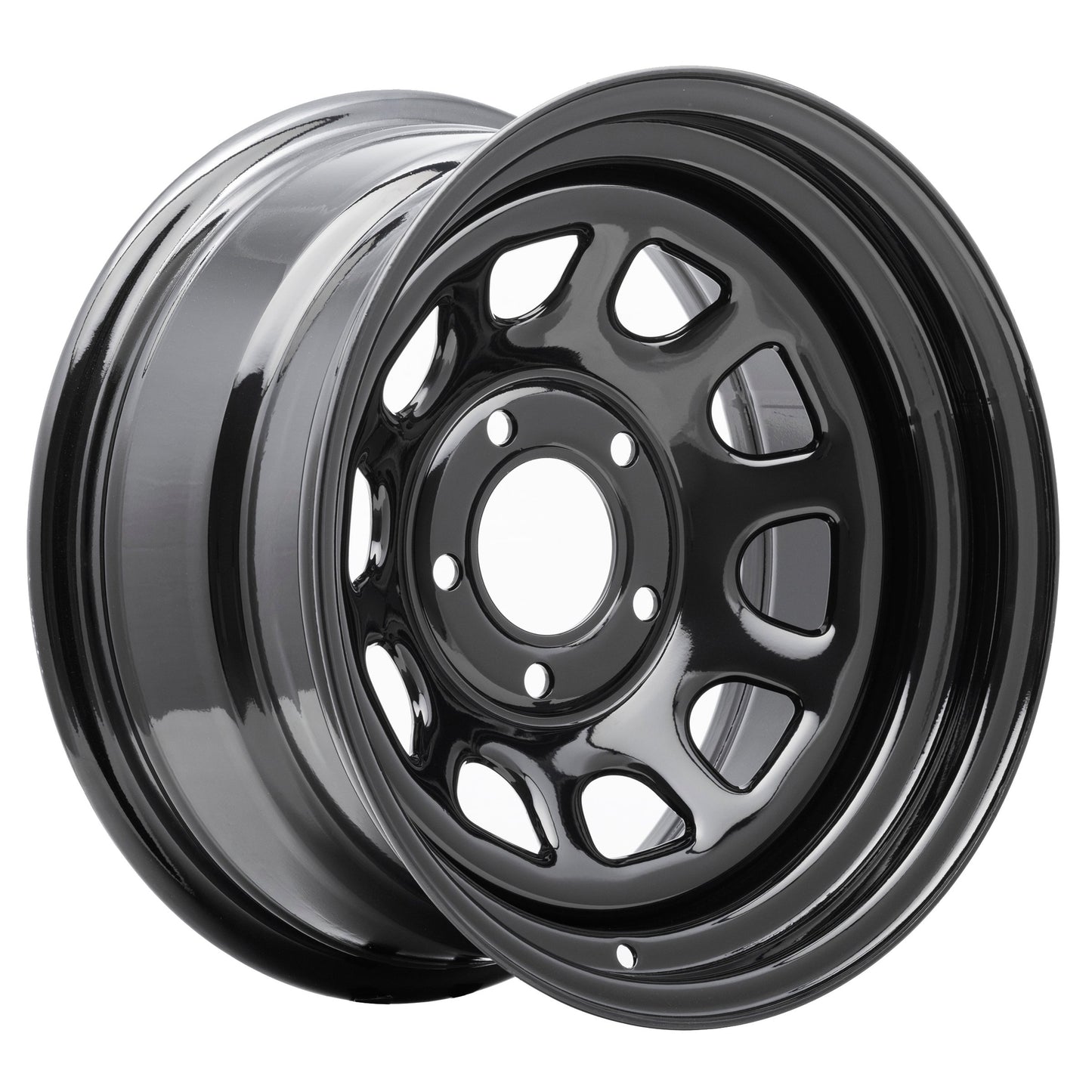 Pro Comp Steel Wheels 51-5865 Series 51 Gloss Black 15x8 5x4.5 3.75BS Offset -19mm Cap P/N 1330018