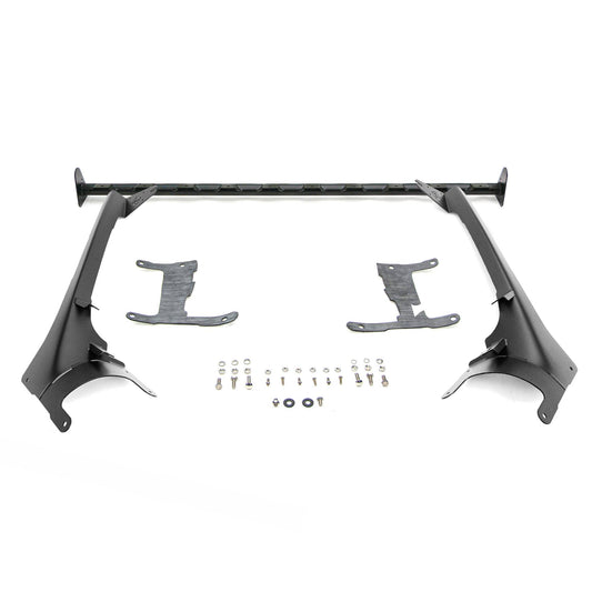 2019-2022 Jeep JL, Gladiator Multi-LED Light Capable Roof Cross Bar and 4-Pod A-Pillar Brackets