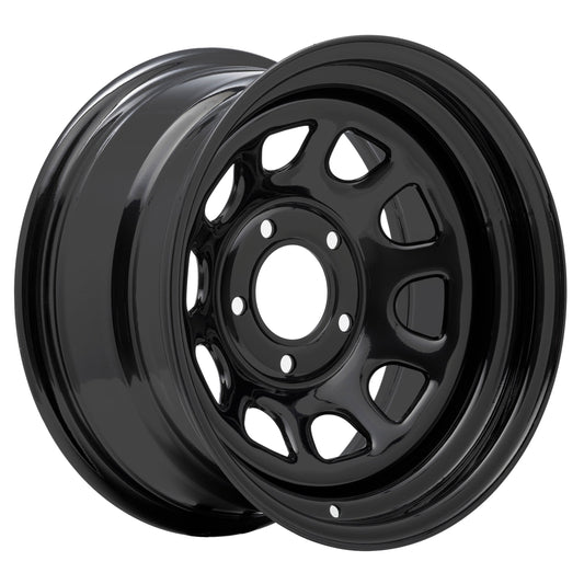 Pro Comp Steel Wheels 51-5865F Series 51 Flat Black 15x8 5x4.5 3.75BS Offset -19mm Cap P/N 1330017