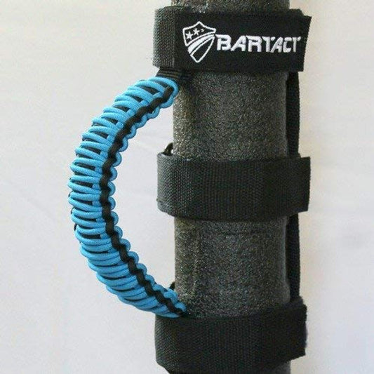 Bartact Paracord Grab Handle - Universal - (PAIR)  - Black/Cosmos Blue