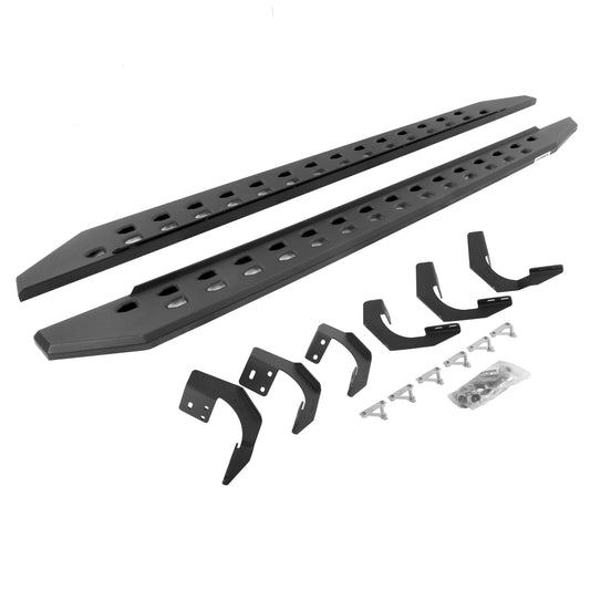 Go Rhino 69429980SPC RB20 Slim Line Running Boards with Mounting Brackets Kit - Textured Black