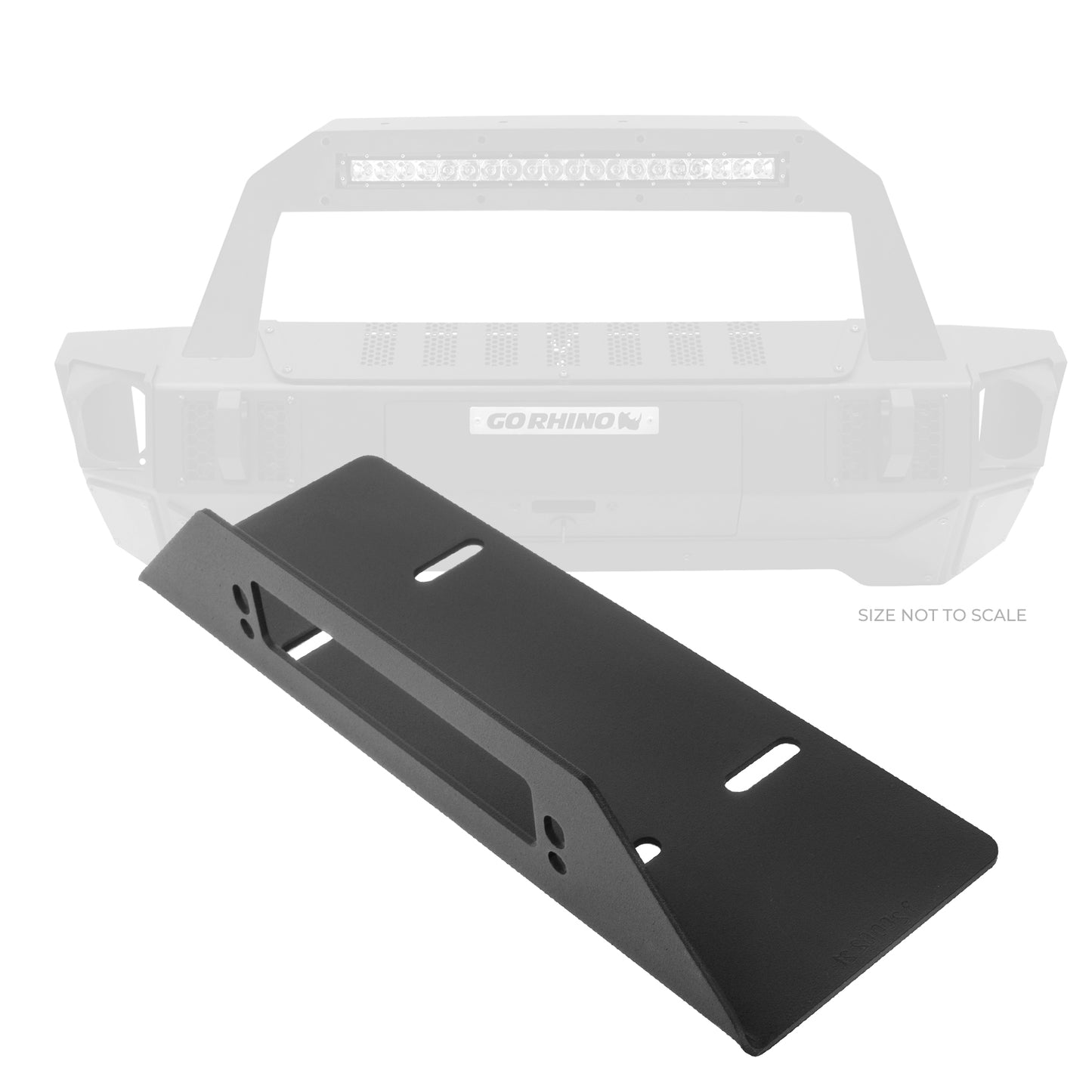 18-C WRANGLER JL ROCKLINE FRONT BUMPER FAIRLEAD MOUNT PLATE