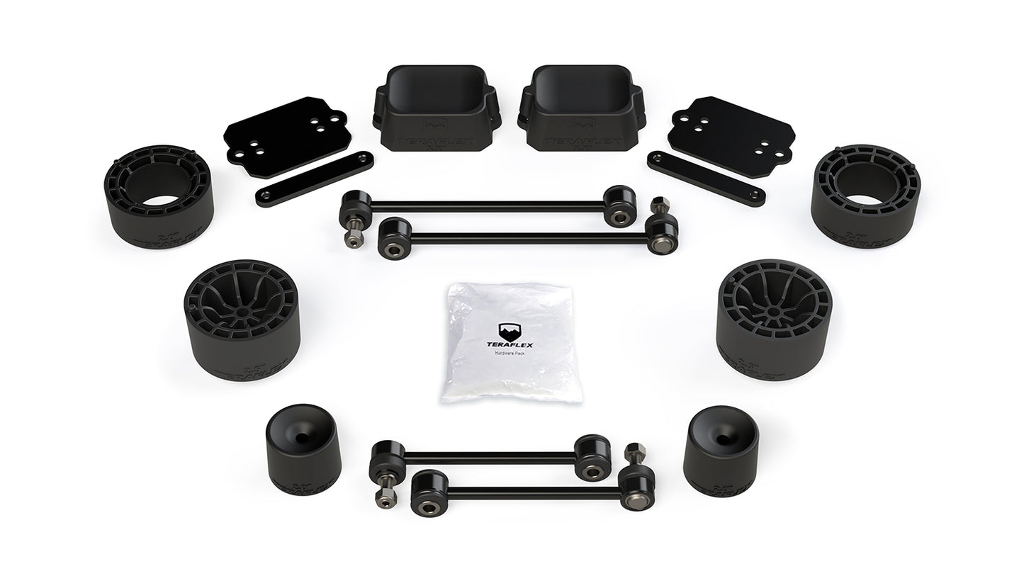 JL 2-DR RUBICON: 2.5IN SPACER LIFT KIT - NO SHOCKS OR SHOCK EXTENSIONS