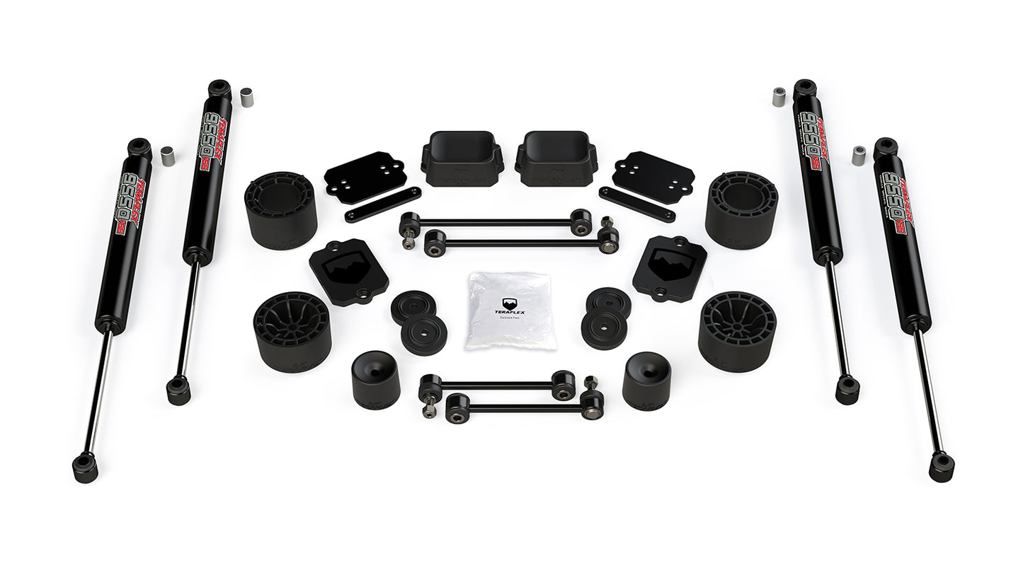 JLU 4-DOOR SPORT/SAHARA: 2.5 PERFORMANCE SPACER LIFT KIT W/ 9550 VSS SHOCKS