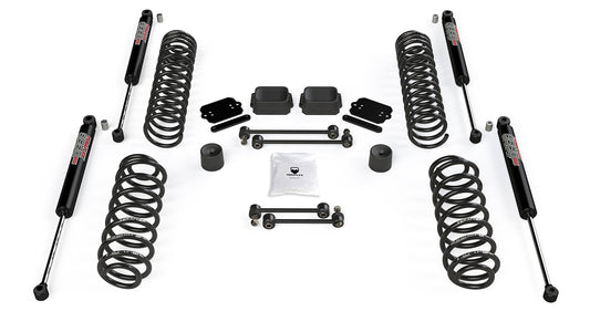 JL 4dr: 2.5FT Coil SprFTg Base Lift Kit AND 9550 VSS TwFT-Tube Shocks