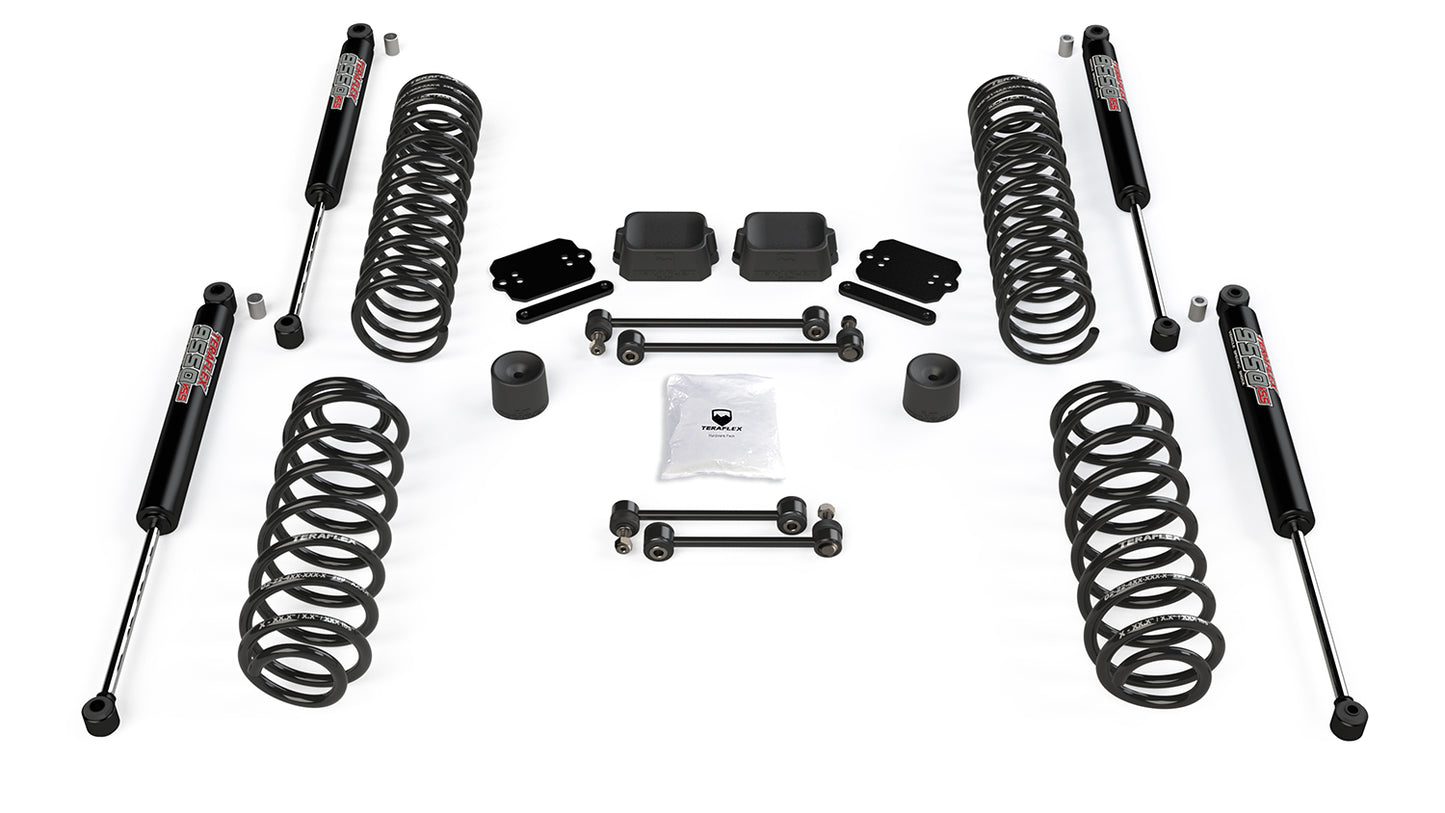 JL 2dr: 2.5FT Coil SprFTg Base Lift Kit AND 9550 VSS TwFT-Tube Shocks