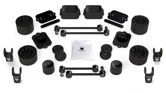 JLU 4-Door Sport/Sahara: 2.5in Performance Spacer Lift Kit - With Shock Extensions