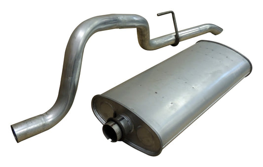 Crown Jeep Muffler and Tailpipe - Silver