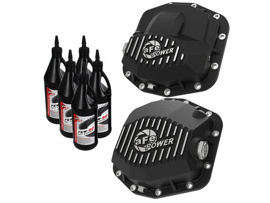 2018 WRANGLER (JL) V6-3.6L PRO SERIES FRONT AND REAR DIFFERENTIAL COVER KIT W/ OIL (DANA M220)