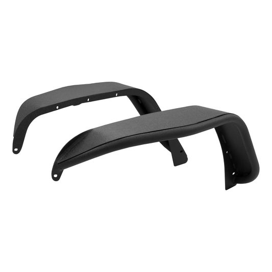 07-18 JEEP WRANGLER JK TUBULBAR FRONT FENDER FLARE TEXTURE BLACK